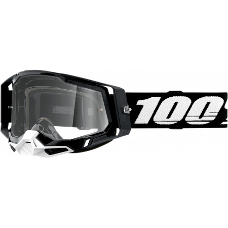 Ochelari 100% Racecraft 2 BLACK Clear Lens