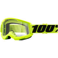 Ochelari 100% Strata 2 NEON YELLOW Clear Lens