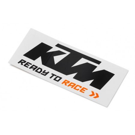 Logo Sticker KTM Black/White 