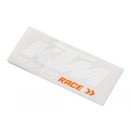 Logo Sticker KTM White/Orange