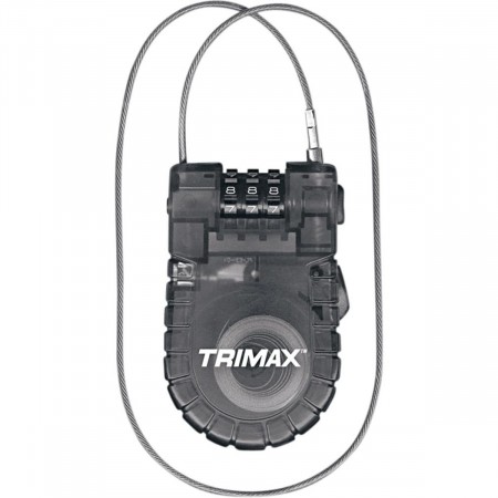 Cablu Siguranță Retractabil cu Cifru TRIMAX 