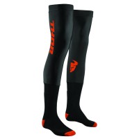 Șosete Înalte Comp Black/Red Orange L/XL